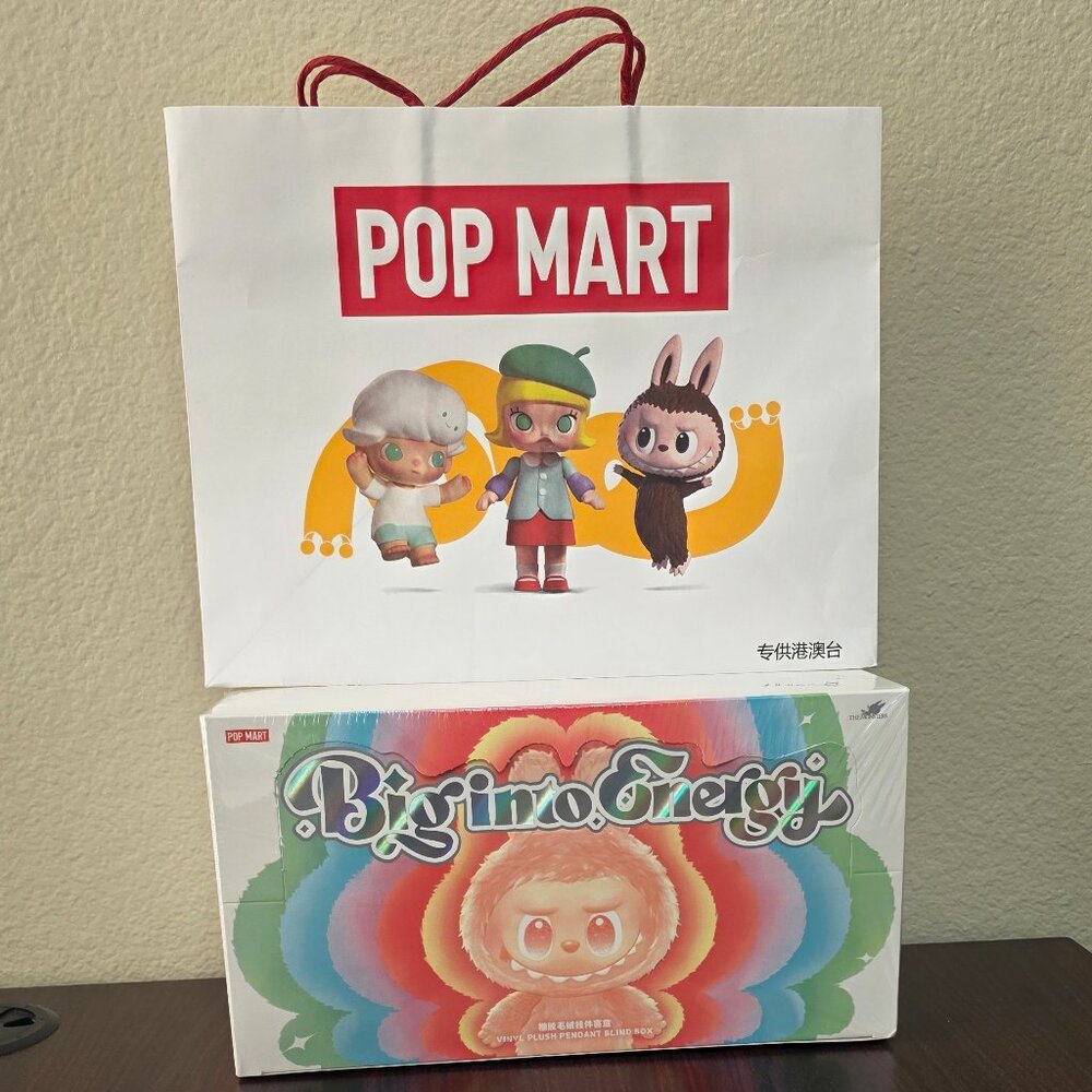 NEW Pop Mart THE MONSTERS Big into Energy V3 Vinyl Labubu Plush - 6 Blind Boxes
